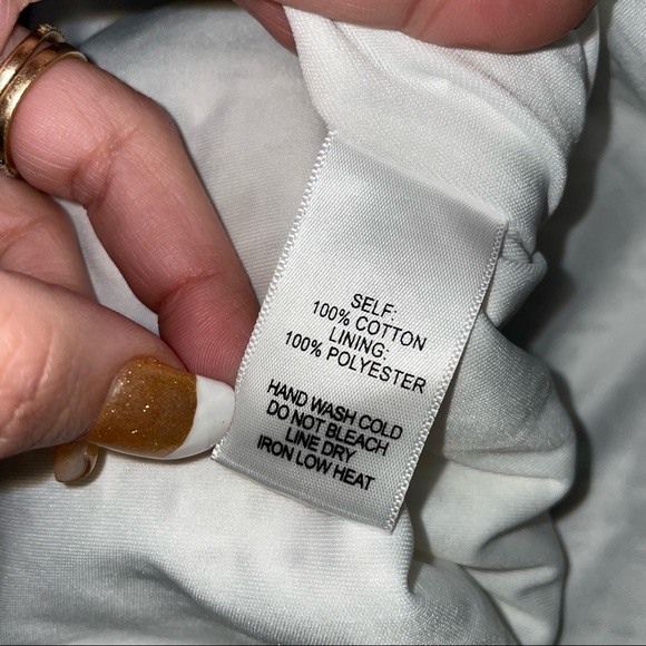 Lulus White Lace Front Tie Sleeveless Back Zip Dress - Picture 7 of 11